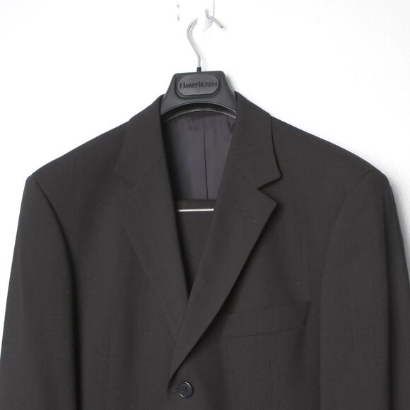 Hugo Boss Einstein Sigma Suit 100% Virgin Wool Crepe Black Classic Blazer Pants - Picture 9 of 16